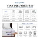 Premium Microfiber Ultra-Soft 4 Pcs White Bed Sheet Set  - Case of 12 Sets (3200 Series) - Image 4
