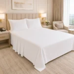 Premium Microfiber Ultra-Soft 4 Pcs White Bed Sheet Set  - Case of 12 Sets (3200 Series)