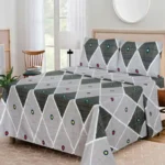 WHOLESALE 4 PCS PRINTED BEDSHEET SET (3800S) - BULK CASE WITH 12 UNIQUE DESIGNS - Image 12