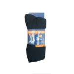 240 PAIRS MEN COTTON DIABETIC CREW SOCKS BLACK SIZE (10-13) - Image 2