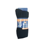 240 PAIRS MEN COTTON DIABETIC CREW SOCKS BLACK SIZE (9-11) - Image 2