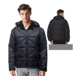 Mens Black Puffer Jacket