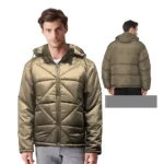 Mens Zipper Hooded Jacket