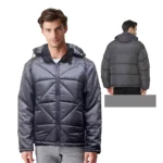 Wholesale Mens Grey Puffer Jacket
