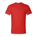 Cotton-Rich Crew Neck T-Shirts Red – 48 PCS Wholesale Case - Image 2