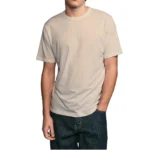 Cotton-Rich Crew Neck T-Shirts Ecru – 48 PCS Wholesale Case - Image 6