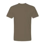 Cotton-Rich Crew Neck T-Shirts Light-Brown – 48 PCS Wholesale Case - Image 2