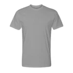 Cotton-Rich Crew Neck T-Shirts LIGHT GREY – 48 PCS Wholesale Case - Image 2