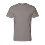 Cotton-Rich Crew Neck T-Shirts Silver GREY – 48 PCS Wholesale Case - Image 2