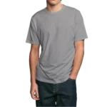 Cotton-Rich Crew Neck T-Shirts LIGHT GREY – 48 PCS Wholesale Case - Image 5