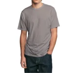 Cotton-Rich Crew Neck T-Shirts Silver GREY – 48 PCS Wholesale Case - Image 6