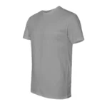 Cotton-Rich Crew Neck T-Shirts LIGHT GREY – 48 PCS Wholesale Case - Image 4