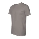 Cotton-Rich Crew Neck T-Shirts Silver GREY – 48 PCS Wholesale Case - Image 5