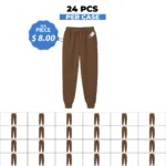 Unisex Premium Relaxed  LT Brown Trouser – 24 PCS Case ( S – XL Mix)