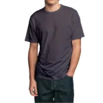 Cotton-Rich Crew Neck T-Shirts Charcoal – 48 PCS Wholesale Case - Image 6