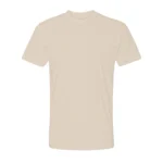 Cotton-Rich Crew Neck T-Shirts Ecru – 48 PCS Wholesale Case - Image 2