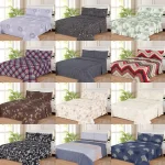 WHOLESALE 3 PCS FITTED  SHEET SET (2900S) - BULK CASE WITH 12 UNIQUE DESIGNS