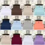 WHOLESALE 4 PCS DYED SHEET SET (3200S) - BULK CASE WITH 12 UNIQUE DESIGNS