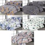WHOLESALE 7 PCS PRINTED COMFORTER SET - BULK CASE WITH 5 UNIQUE DESIGNS