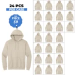 Unisex Premium Ecru Hoodies – 24 PCS Case