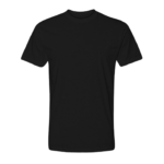 Cotton-Rich Crew Neck T-Shirts Black – 72 PCS Wholesale Case - Image 2