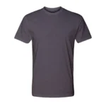 Cotton-Rich Crew Neck T-Shirts Charcoal – 48 PCS Wholesale Case - Image 2