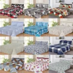 WHOLESALE 6 PCS PRINTED BEDSHEET SET (8600S) - BULK CASE WITH 12 UNIQUE DESIGNS