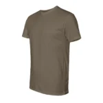Cotton-Rich Crew Neck T-Shirts LT Brown – 72 PCS Wholesale Case - Image 4