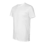 Cotton-Rich Crew Neck T-Shirts White – 72 PCS Wholesale Case - Image 4