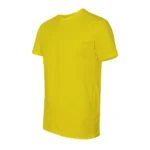 Cotton-Rich Crew Neck T-Shirts Yellow – 72 PCS Wholesale Case - Image 4