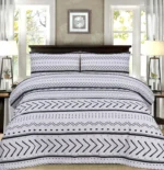 WHOLESALE 3 PCS PRINTED DUVET COVER SET (2800S) – BULK CASE WITH 12 UNIQUE DESIGNS - Image 4