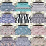 WHOLESALE 3 PCS PRINTED DUVET COVER SET (2800S) – BULK CASE WITH 12 UNIQUE DESIGNS