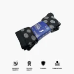 360 PAIRS DRESS SOCKS BLACK FOOTBALL - Image 2