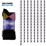 360 PAIRS MEN COTTON DRESS SOCKS SIZE 10-13