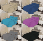 WHOLESALE 3 PCS DYED STRIPED COMFORTER SET   - BULK CASE WITH 6 UNIQUE DESIGNS