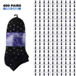 600 PAIRS MEN LOW CUT SPORTS ANKLE SOCKS WITH WHITE BOX SIZE 10-13