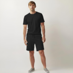 T-SHIRT & SHORT BLACK (SOLID) - Image 2