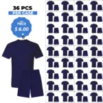 T-SHIRT & SHORT NAVY (SOLID)