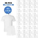 T-SHIRT & SHORT WHITE (SOLID)