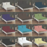 WHOLESALE 3 PCS DYED SHEET SET (3100S) - BULK CASE WITH 12 UNIQUE DESIGNS