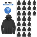 Unisex Premium Charcoal Hoodies - 24 PCS Case ( S-XL Mix )