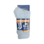 240 PAIRS MEN COTTON DIABETIC CREW SOCKS GREY SIZE 10-13 - Image 2