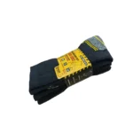 240 PAIRS CREW WORK SOCKS YELLOW LINE BLACK/GREY SIZE (10-13) - Image 4