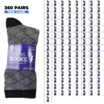 360 PAIRS MEN COTTON DRESS SOCKS BOX DESIGN SIZE 10-13