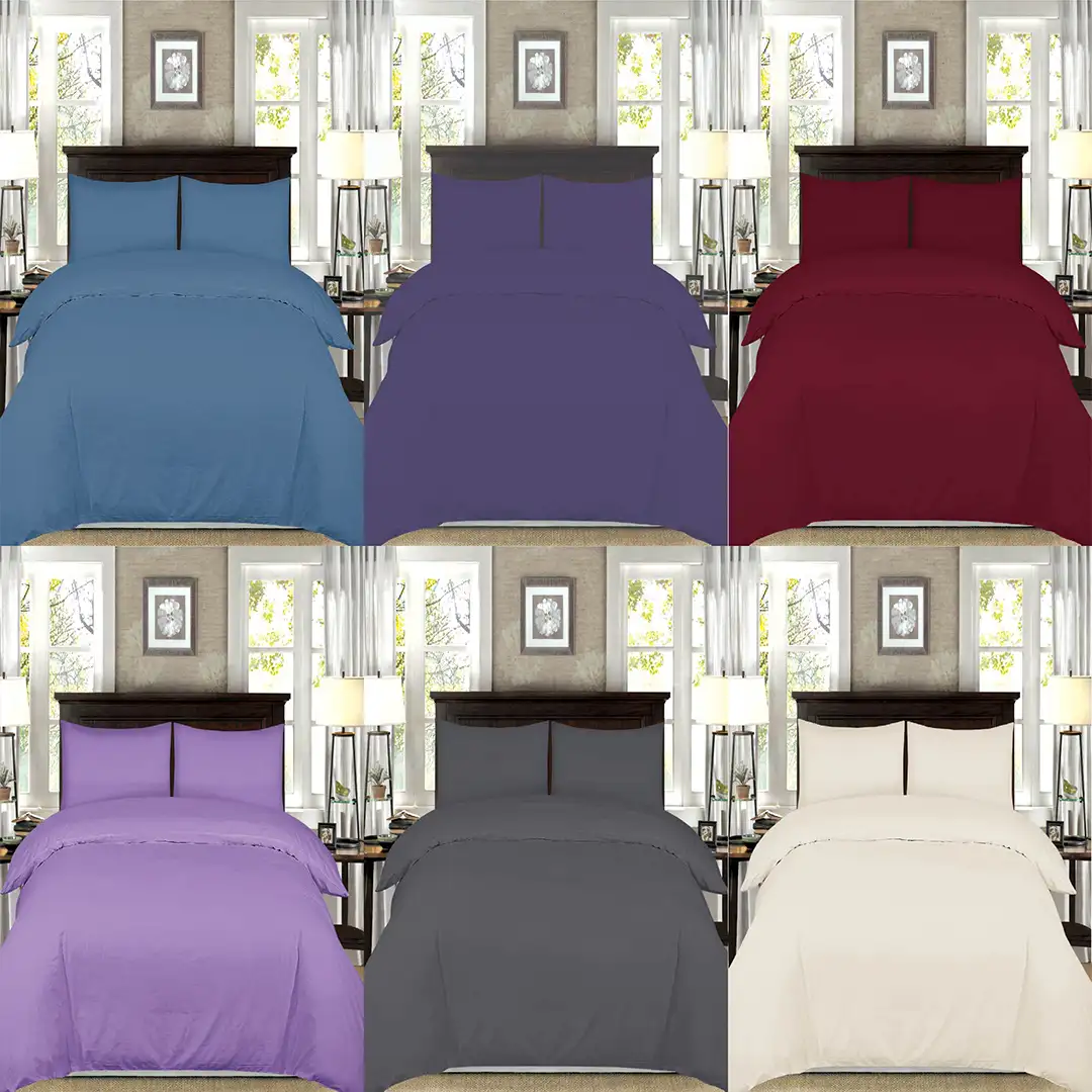 DYED COMFORTER-01 WHOLESALE 4 PCS DYED COMFORTER SET - BULK CASE WITH 6 UNIQUE DESIGNS - Image 1