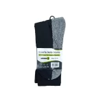 240 PAIRS CREW SPORT SOLE SOCKS BLACK/GREY (MS-017) SIZE (10-13) - Image 3