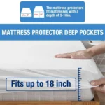 Cotton Terry  Waterproof Mattress Protector Fits up to 18 Inch Deep Pocket – Case of 12 Pcs - Image 3