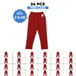 Unisex Premium Relaxed Red Jog Pant - 24 Pcs Case