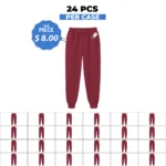 Unisex Premium Relaxed Wine Trouser – 24 PCS Case