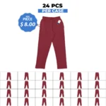 Unisex Premium Relaxed Wine Jog Pant - 24 Pcs Case